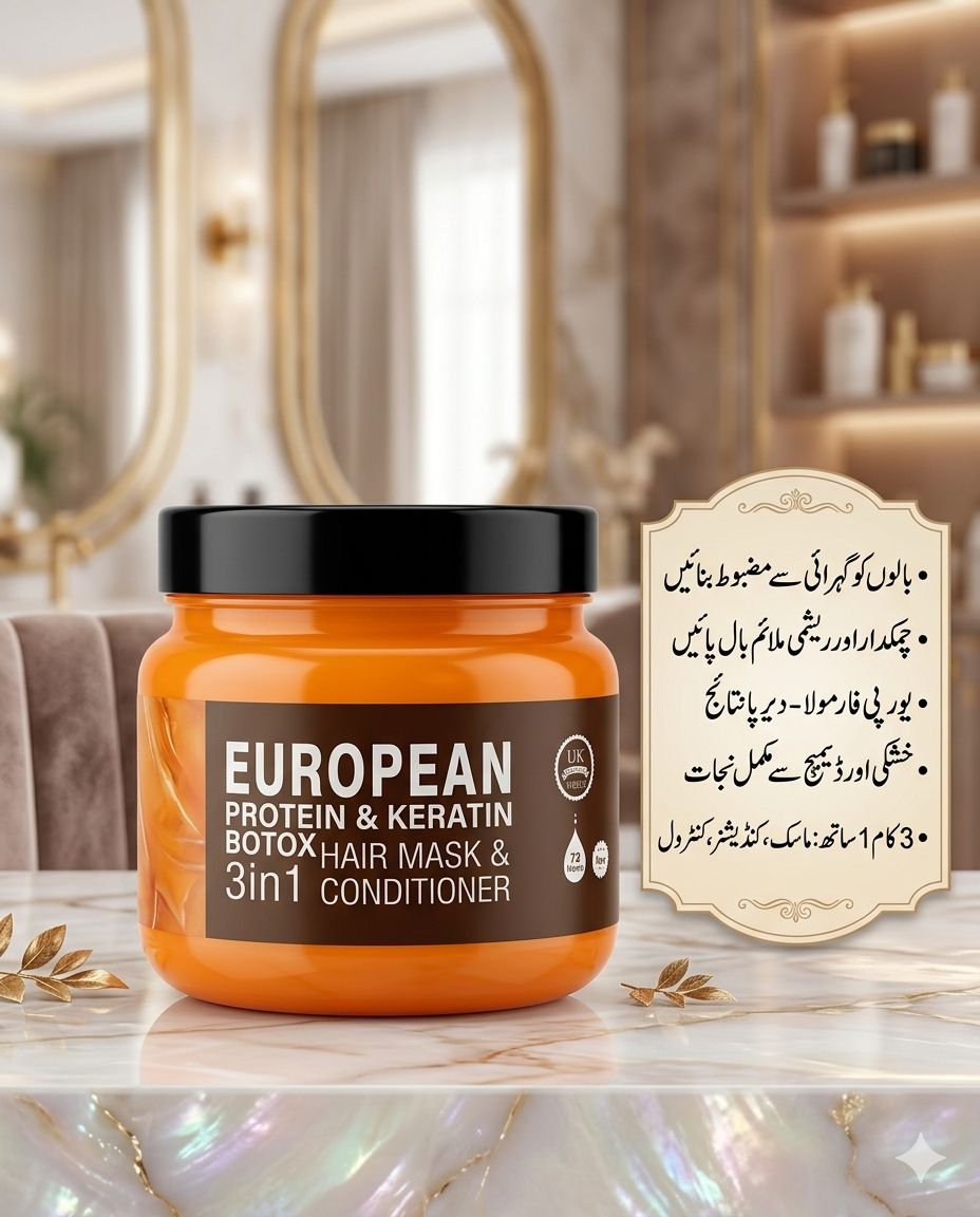 European Protein & Keratin Botox Hair Mask & Conditioner