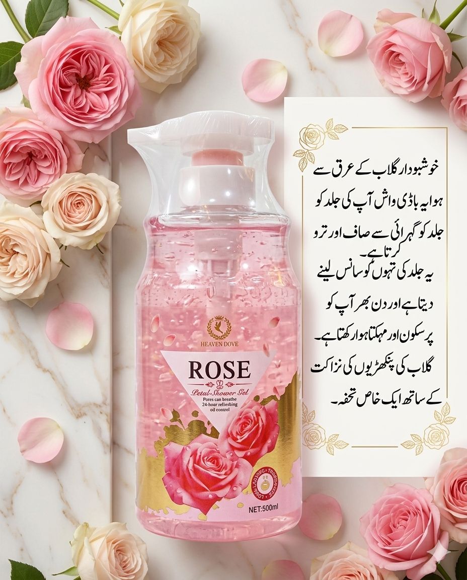 Heaven Dove Rose Shower Gel
