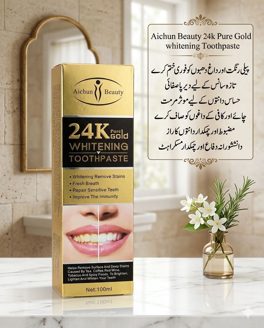 Aichun Beauty 24k Pure Gold Whitening Toothpaste