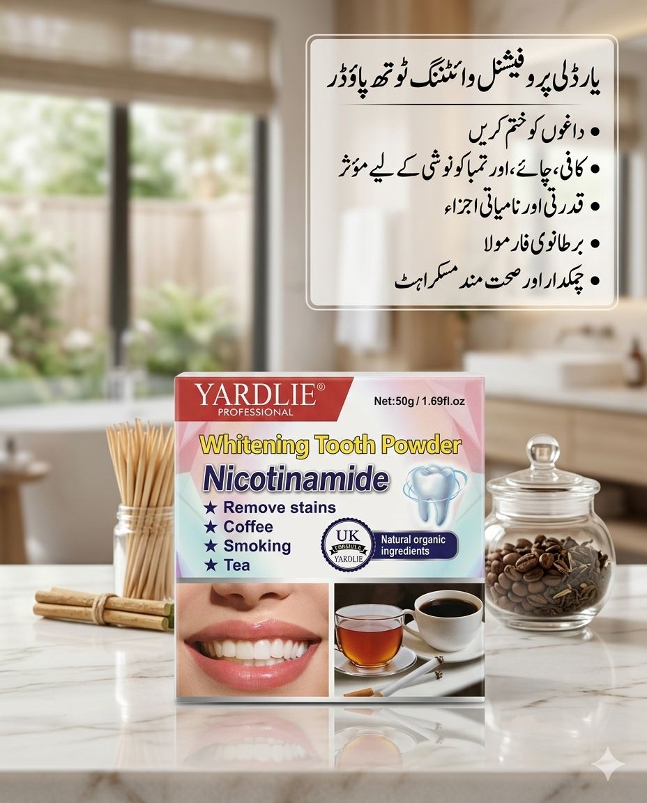 Yardlie Professional Whitening Tooth  Powder Nicotinamide