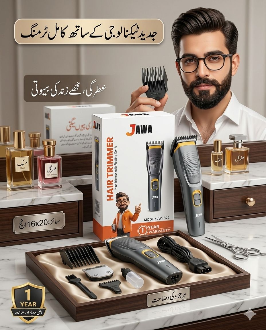 JAWA Hair Trimmer with Floating Comb (JW-822)