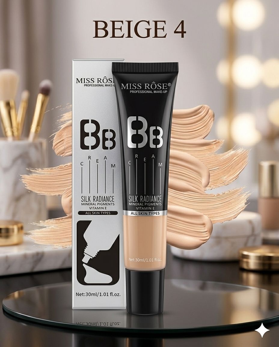 Miss Rose Silk Radiance  BB Cream  Color/Shade: Beige 4