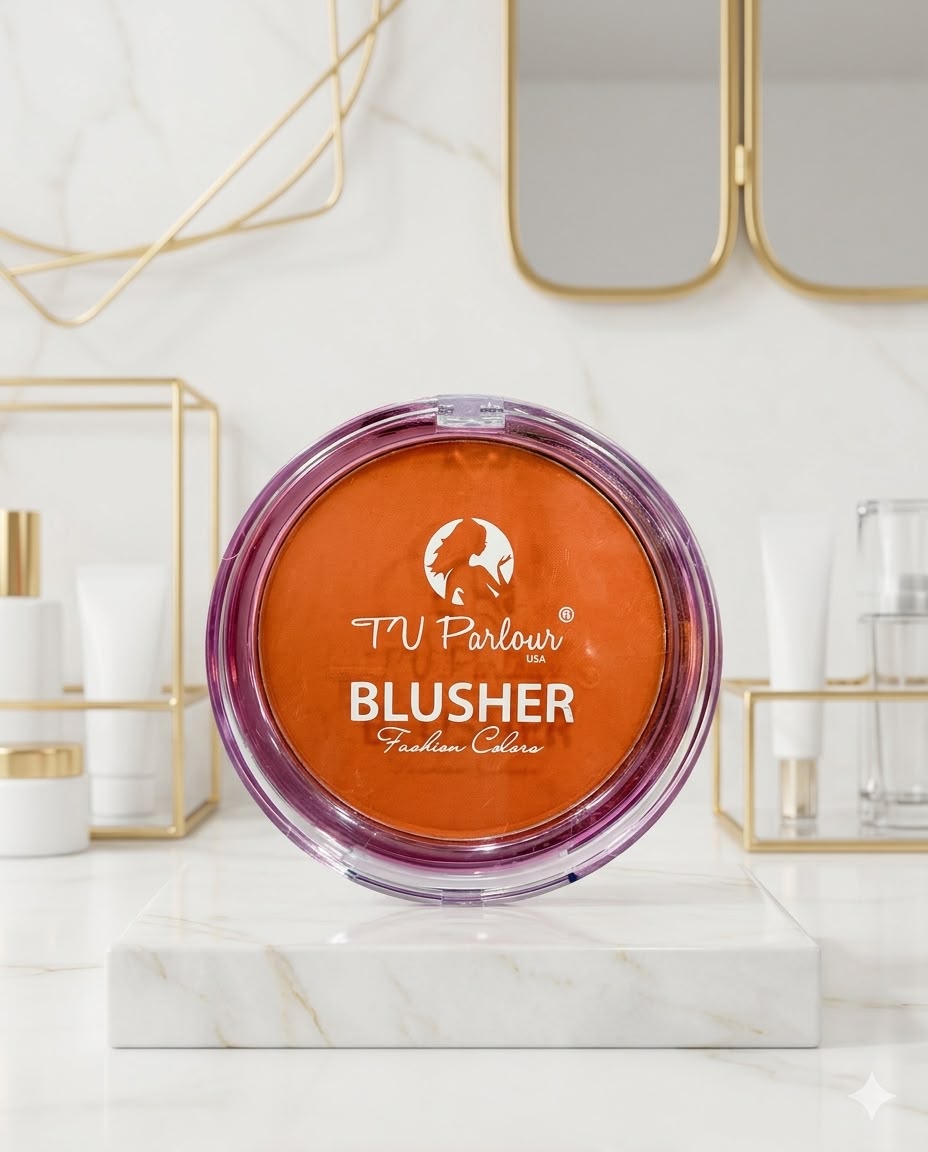 TV Parlour Blusher; Color: Vibrant Orange;